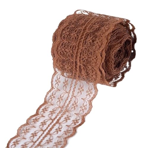 Spitzenband 10 Meter/Rolle Spitzenband Handgefertigtes Material DIY Bekleidung Nähen Stoff Spitzenbesatz FüR NäHen Handwerk(Color12) von WLIHDB