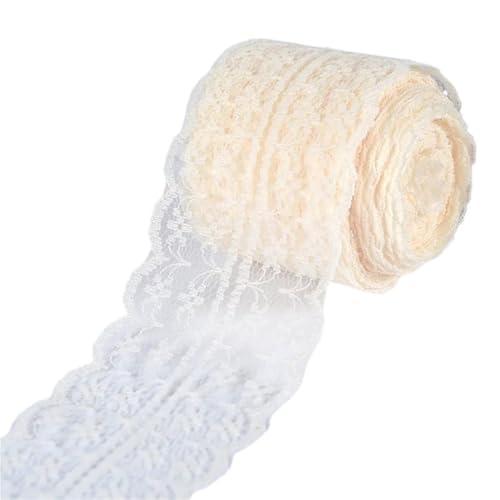 Spitzenband 10 Meter/Rolle Spitzenband Handgefertigtes Material DIY Bekleidung Nähen Stoff Spitzenbesatz FüR NäHen Handwerk(Color15) von WLIHDB