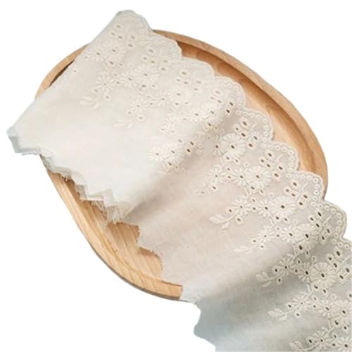 Spitzenband Baumwolle Stickerei Spitze Stoff DIY Borte Kettenwirkerei Nähzubehör FüR NäHen Handwerk(Color8) von WLIHDB
