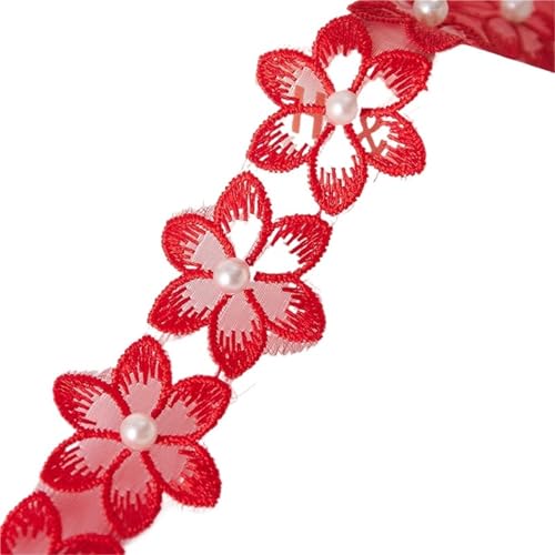 Spitzenband Bestickte DIY Spitze Band Trim Fringe Spitze Stoff Handgemachte Kleid Nähbedarf FüR NäHen Handwerk(Color6) von WLIHDB