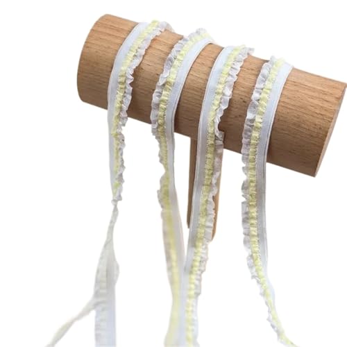 Spitzenband Elastisches Nähband, Rüschen-Spitzenbesatz, DIY-Unterwäsche-Dessous-Accessoires, breite Farben, Basteln FüR NäHen Handwerk(Color4) von WLIHDB