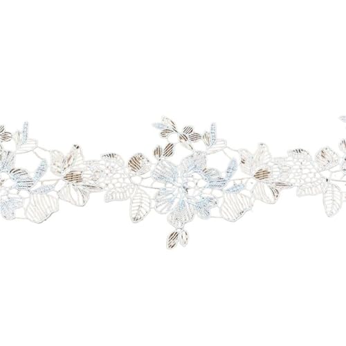 Spitzenband Glänzende Hohlblume Diy Spitze Kleidung Zubehör von verschiedenen Kleidungsstück FüR NäHen Handwerk(Color2) von WLIHDB