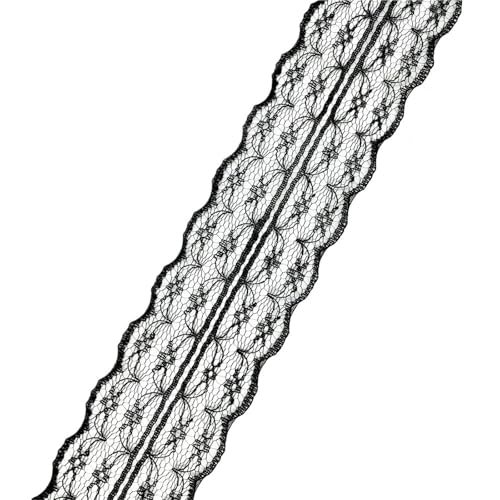Spitzenband Schwarzes Spitzenband, verschiedene Blumenborten for Geschenkverpackungen, Weihnachts- und Hochzeitsdekoration, DIY-Bastel- und Nähzubehör FüR NäHen Handwerk(Color1) von WLIHDB