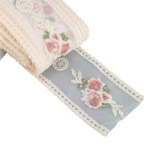 Spitzenband Spitzenband Nähen Stoff Handwerk Blume Stickerei Spitze Zubehör Band Handarbeit Zubehör Kleidung FüR NäHen Handwerk(Color 5) von WLIHDB