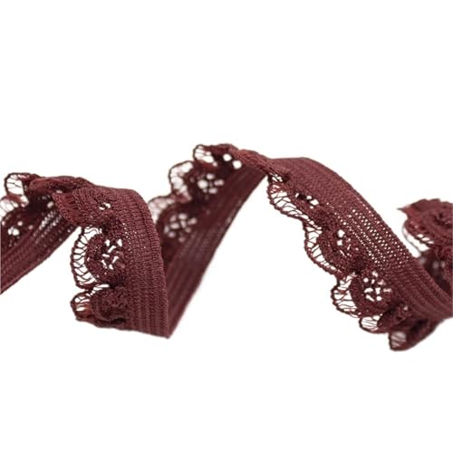 Spitzenband Spitzenband Rüschen Elastisches Spitzenstoffband for DIY Nähen Unterwäsche Kleidungsstücke Hometextile Zubehör FüR NäHen Handwerk(Color8) von WLIHDB