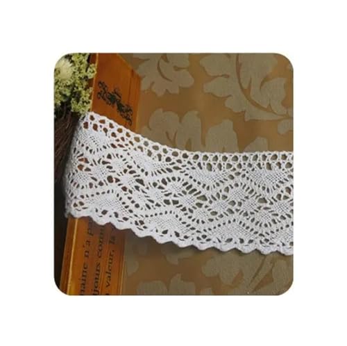 Spitzenband Weiße Spitzenbesatz Baumwolle bestickt Spitze Band häkeln Spitze Stoff DIY handgemachte Handwerk Kleidung FüR NäHen Handwerk(Color 1) von WLIHDB