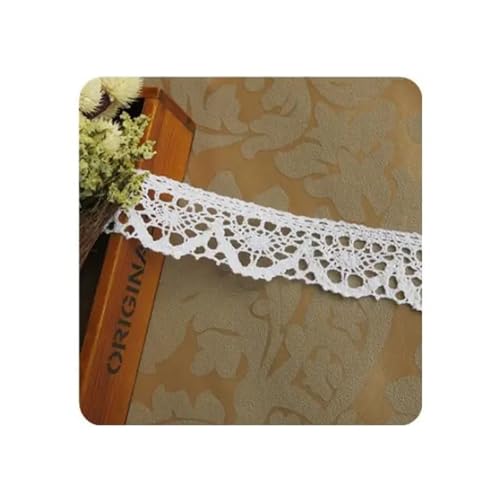 Spitzenband Weiße Spitzenbesatz Baumwolle bestickt Spitze Band häkeln Spitze Stoff DIY handgemachte Handwerk Kleidung FüR NäHen Handwerk(Color 5) von WLIHDB