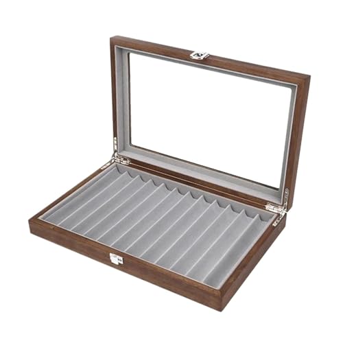 Stift-Displaybox Aufbewahrungsbox for Stifte aus Holz, Fassungsvermögen 12/23/34 , Füllfederhalter-Sammler-Organizer-Box mit transparentem Fenster FüR Die Aufbewahrung Von Stiftboxen(Color 01-12pens) Stift-Displaybox Aufbewahrungsbox for Stifte aus Holz, Fassungsvermögen 12/23/34 , Füllfederhalter-Sammler-Organizer-Box mit transparentem Fenster FüR Die Aufbewahrung Von Stiftboxen(Color 01-12pens) von WLIHDB