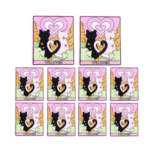 WLIHDB BüGelflicken FüR Kleidung 10 PCS Cartoon Embroidey Patch Nähen Patch Kleidung Thermoadhesive Patches Eisen auf Patches for Kleidung Applique FüR Kleidung Hemden Hosen Kleider(Color 1) von WLIHDB