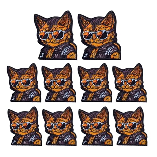 WLIHDB BüGelflicken FüR Kleidung 10 PCS Cartoon Embroidey Patch Nähen Patch Kleidung Thermoadhesive Patches Eisen auf Patches for Kleidung Applique FüR Kleidung Hemden Hosen Kleider(Color 16) von WLIHDB
