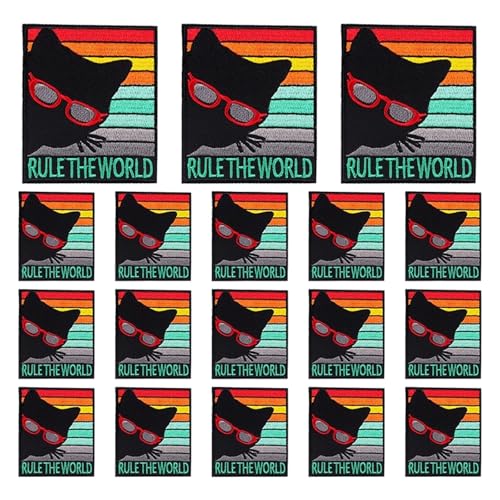 WLIHDB BüGelflicken FüR Kleidung 10 PCS Cartoon Embroidey Patch Nähen Patch Kleidung Thermoadhesive Patches Eisen auf Patches for Kleidung Applique FüR Kleidung Hemden Hosen Kleider(Color 22) von WLIHDB