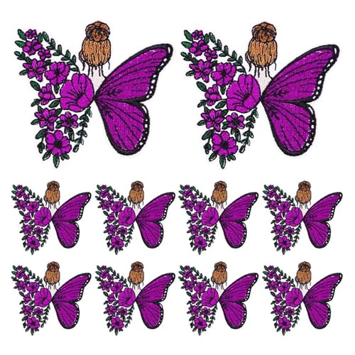 WLIHDB BüGelflicken FüR Kleidung 10 PCS Cartoon Embroidey Patch Nähen Patch Kleidung Thermoadhesive Patches Eisen auf Patches for Kleidung Applique FüR Kleidung Hemden Hosen Kleider(Color 28) von WLIHDB