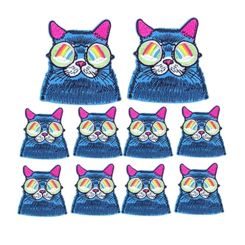 WLIHDB BüGelflicken FüR Kleidung 10 PCS Cartoon Embroidey Patch Nähen Patch Kleidung Thermoadhesive Patches Eisen auf Patches for Kleidung Applique FüR Kleidung Hemden Hosen Kleider(Color 5) von WLIHDB