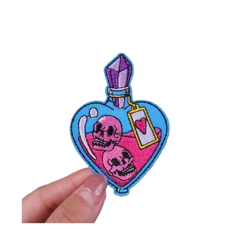 WLIHDB BüGelflicken FüR Kleidung 10 Stück Tier-Stickerei-Patch, Cartoon/Punk-Patch, for Aufbügeln for Kleidung, Patches auf Kleidung und Jacken FüR Kleidung Hemden Hosen Kleider(Color 1) von WLIHDB