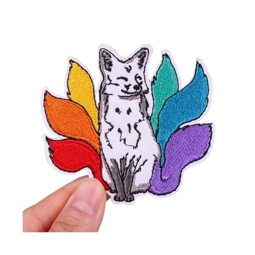 WLIHDB BüGelflicken FüR Kleidung 10 Stück Tier-Stickerei-Patch, Cartoon/Punk-Patch, for Aufbügeln for Kleidung, Patches auf Kleidung und Jacken FüR Kleidung Hemden Hosen Kleider(Color 4) von WLIHDB