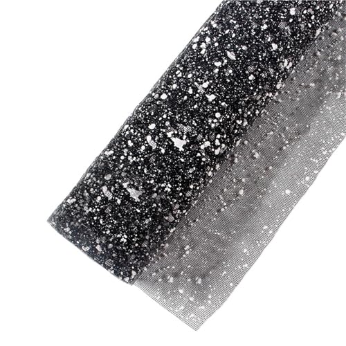 WLIHDB Geschenke Geschenkpapier 2 Rollen 50 cm * 4 Yards Blumenstraußverpackung Schneegarn DIY Floristenbedarf Blumen Verpackungspapier Hochzeitsfeier Dekor Gaze FüR Urlaub(Black) von WLIHDB