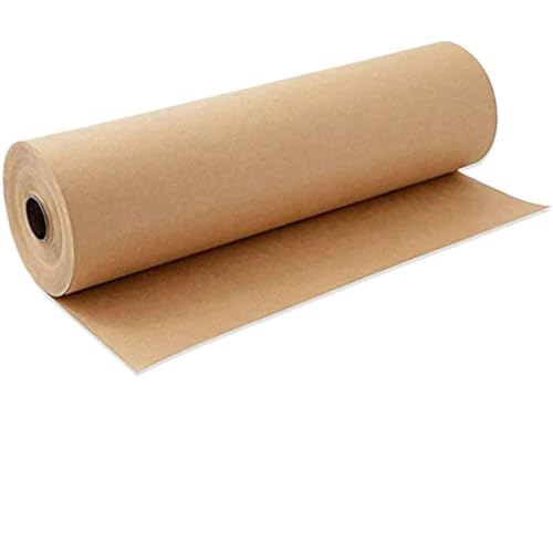 WLIHDB Geschenke Geschenkpapier 2 Rollen braunes Papier 5 m/Rolle Geschenkpapier, ideal for Verpacken von Geschenken, Kunsthandwerk, Zuhause, Geschäft, Partydekorationen FüR Urlaub(30 * 500cm) von WLIHDB