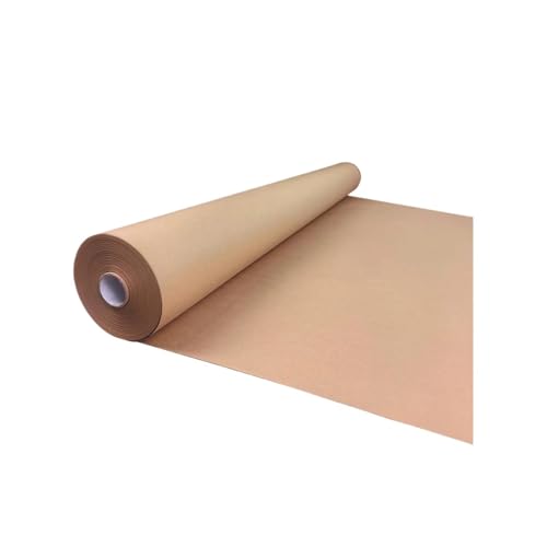 WLIHDB Geschenke Geschenkpapier 30 cm/38 cm/50 cm x 5 m Papierrolle, Blumenpapier, Geschenkpapierrolle, Bastelpapier for Verpacken und Verpacken FüR Urlaub(Brown 50cmx5m) von WLIHDB