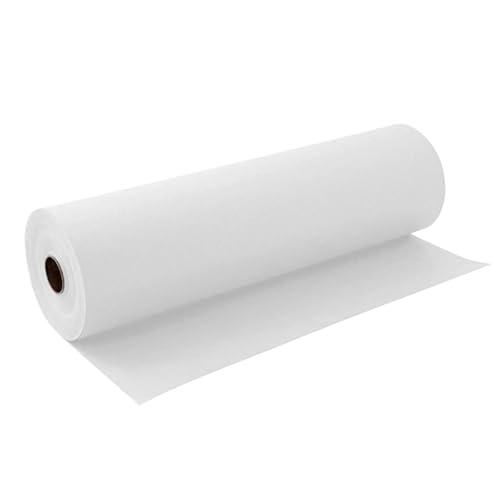 WLIHDB Geschenke Geschenkpapier 30 cm/38 cm/50 cm x 5 m Papierrolle, Blumenpapier, Geschenkpapierrolle, Bastelpapier for Verpacken und Verpacken FüR Urlaub(White 50cmx5m) von WLIHDB