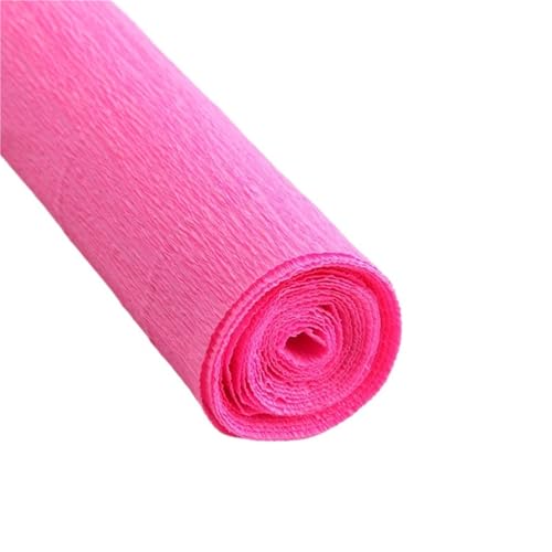 WLIHDB Geschenke Geschenkpapier 4 Rollen 50 x 250 cm farbige Krepppapierrolle, Origami-Krepppapier, Basteln, DIY, Blumen, Dekoration, Geschenkpapier, Basteln FüR Urlaub(Peach red) von WLIHDB
