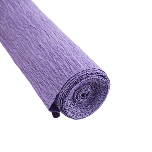 WLIHDB Geschenke Geschenkpapier 4 Rollen 50 x 250 cm farbige Krepppapierrolle, Origami-Krepppapier, Basteln, DIY, Blumen, Dekoration, Geschenkpapier, Basteln FüR Urlaub(Purple) von WLIHDB