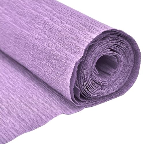 WLIHDB Geschenke Geschenkpapier 5 Rollen 250 x 50 cm farbige Krepppapierrolle, Origami-Krepppapier, Basteln, DIY, Blumen, Dekoration, Geschenkpapier, Basteln FüR Urlaub(Purple) von WLIHDB