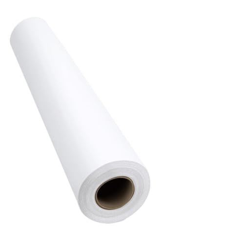 WLIHDB Geschenke Geschenkpapier Weiße Staffelei-Papierrolle aus Papier for Kinder for Umziehen, Einpacken, Wandkunst, Tischläufer, Bodenbelag, Verpacken, Bulleti FüR Urlaub(38cmx3.0m) von WLIHDB