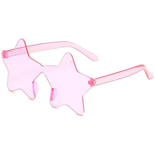 WLIHDB Partybrille 20 Stück Party-Star-Brillen for Mädchen, trendige, süße Outdoor-Sonnenbrillen for die Feiertagsparty, Bühnenshow FüR Junggesellinnenabschiede(PINK) von WLIHDB