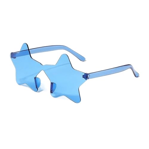 WLIHDB Partybrille 20 Stück rahmenlose, personalisierte, bunte Kugel-Sonnenbrillen, bonbonfarbene einteilige Brillen FüR Junggesellinnenabschiede(Blue) von WLIHDB