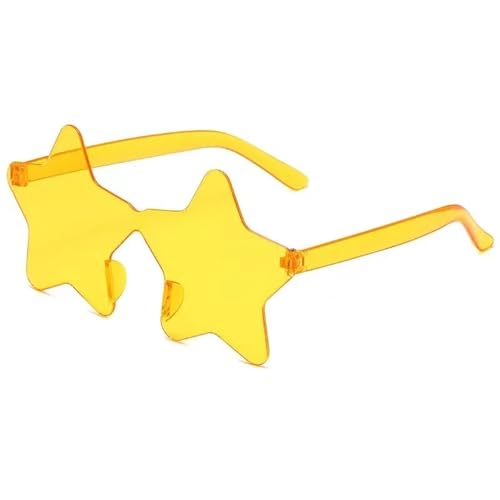 WLIHDB Partybrille 20 Stück rahmenlose, personalisierte, bunte Kugel-Sonnenbrillen, bonbonfarbene einteilige Brillen FüR Junggesellinnenabschiede(Golden) von WLIHDB