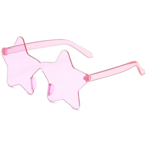 WLIHDB Partybrille 20 Stück rahmenlose, personalisierte, bunte Kugel-Sonnenbrillen, bonbonfarbene einteilige Brillen FüR Junggesellinnenabschiede(Pink) von WLIHDB