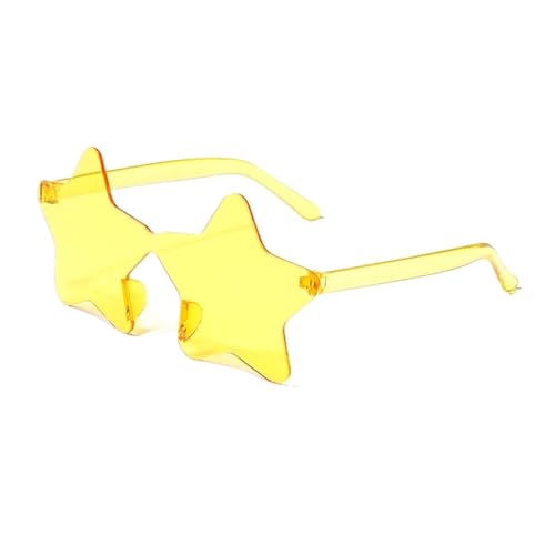 WLIHDB Partybrille 20 Stück rahmenlose, personalisierte, bunte Kugel-Sonnenbrillen, bonbonfarbene einteilige Brillen FüR Junggesellinnenabschiede(Yellow) von WLIHDB