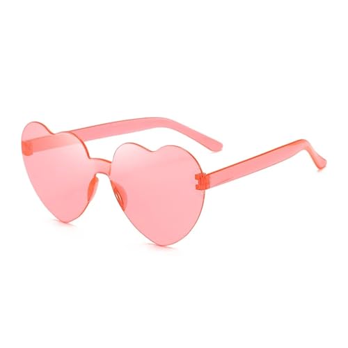 WLIHDB Partybrille 20 stücke Liebe Herz Form Sonnenbrille Frauen Randlose Rahmen Farbton Klare Linse Bunte Sonnenbrille FüR Junggesellinnenabschiede(Color 3) von WLIHDB