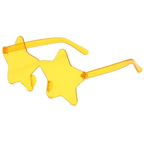 WLIHDB Partybrille 20 stücke Mode Pentagramm Sonnenbrille Rahmenlose Sternförmige Party Brillen Disco Brille Lustige Strand Sonnenbrille for Frauen Männer FüR Junggesellinnenabschiede(Dark yellow) WLIHDB Partybrille 20 stücke Mode Pentagramm Sonnenbrille Rahmenlose Sternförmige Party Brillen Disco Brille Lustige Strand Sonnenbrille for Frauen Männer FüR Junggesellinnenabschiede(Dark yellow) von WLIHDB