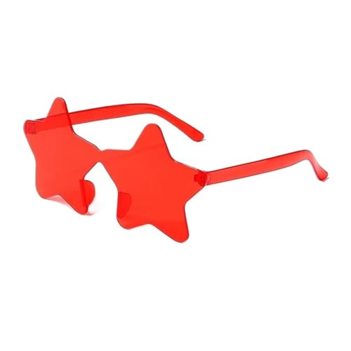 WLIHDB Partybrille 20 stücke Randlose Fünfzackigen Stern Sonnenbrille Candy Farbe Sonnenbrille Outdoor Hip-hop Brillen FüR Junggesellinnenabschiede(Color 1) von WLIHDB