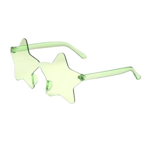 WLIHDB Partybrille 20 stücke Randlose Fünfzackigen Stern Sonnenbrille Candy Farbe Sonnenbrille Outdoor Hip-hop Brillen FüR Junggesellinnenabschiede(Color 4) von WLIHDB
