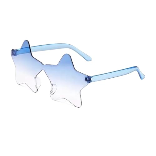 WLIHDB Partybrille 20 stücke Randlose Fünfzackigen Stern Sonnenbrille Candy Farbe Sonnenbrille Outdoor Hip-hop Brillen FüR Junggesellinnenabschiede(Color 5) von WLIHDB