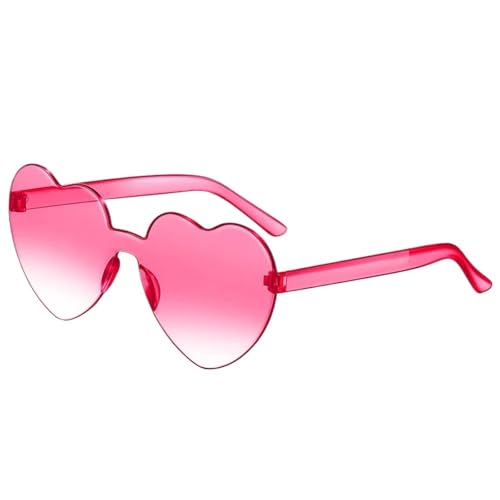WLIHDB Partybrille 20PC Herzförmige Sonnenbrille Großer Rahmen Liebeseffekt Sonnenbrille Retro Damen Brillen FüR Junggesellinnenabschiede(Color 9) von WLIHDB