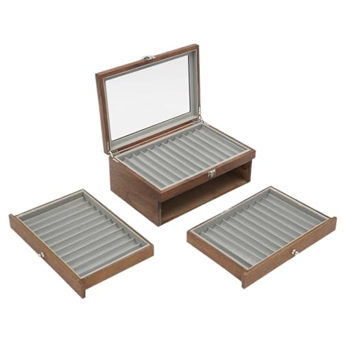 WLIHDB Stift-Displaybox 3-stufiger 34 Füllfederhalter-Schreibwaren-Holzvitrine Slots Füllfederhalter-Vitrine FüR Die Aufbewahrung Von Stiftboxen WLIHDB Stift-Displaybox 3-stufiger 34 Füllfederhalter-Schreibwaren-Holzvitrine Slots Füllfederhalter-Vitrine FüR Die Aufbewahrung Von Stiftboxen von WLIHDB