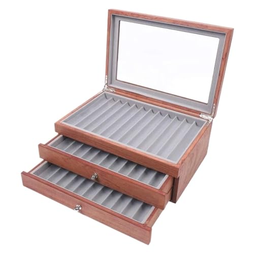 WLIHDB Stift-Displaybox 34 Stück Holzstift-Vitrine 3-stufige Füllfederhalter-Display-Speicher-Organizer-Box mit Schublade FüR Die Aufbewahrung Von Stiftboxen WLIHDB Stift-Displaybox 34 Stück Holzstift-Vitrine 3-stufige Füllfederhalter-Display-Speicher-Organizer-Box mit Schublade FüR Die Aufbewahrung Von Stiftboxen von WLIHDB
