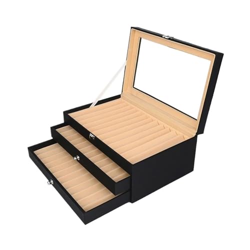 WLIHDB Stift-Displaybox Füllfederhalter-Vitrine, 12/24/36 Steckplätze, Leder-Aufbewahrungsbox, Sammler-Organizer FüR Die Aufbewahrung Von Stiftboxen(Black-36 pens) von WLIHDB
