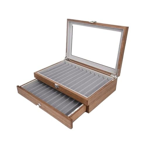 WLIHDB Stift-Displaybox Holz Display Fall Halter Lagerung Collector Organizer Box 12/23/34 Brunnen Stift FüR Die Aufbewahrung Von Stiftboxen(Color 01-23 pens) von WLIHDB
