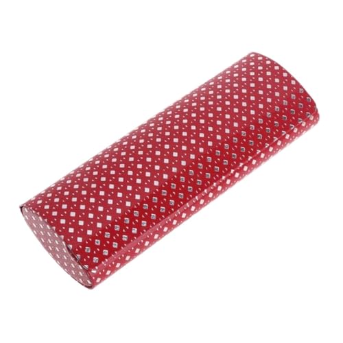WLIHDB Sunglasses Case 2 Stück Brillenetui, tragbar, oval, Hartschalenetui, Brillenpaket, Sonnenbrillen-Aufbewahrungsbox, Magnetverschluss FüR Damen(Red) von WLIHDB