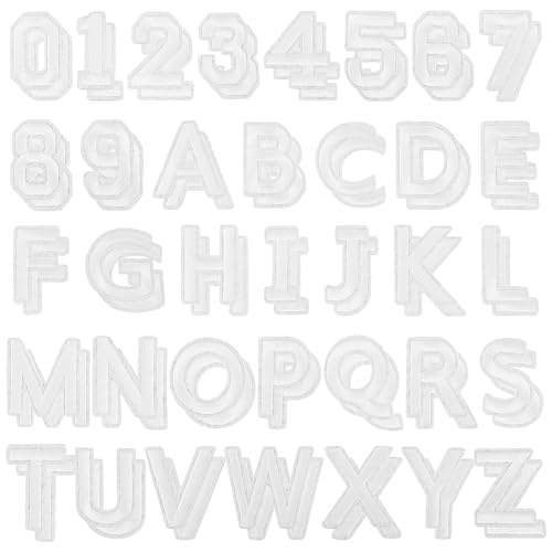 WLLHYF Buchstaben zum Aufbügeln für Stoff, 72 Stück, Alphabet, bestickt, A-Z, Zahlen, Patch 0–9, zum Aufbügeln auf Buchstaben und Zahlen für Kleidung, Hut, Jeans, DIY-Zubehör WLLHYF Buchstaben zum Aufbügeln für Stoff, 72 Stück, Alphabet, bestickt, A-Z, Zahlen, Patch 0–9, zum Aufbügeln auf Buchstaben und Zahlen für Kleidung, Hut, Jeans, DIY-Zubehör von WLLHYF