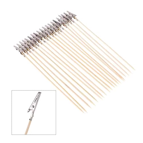WLNEXT 20 Stück Holz und Metall Malerei Ständer Alligatoren Clip, Modell Malerei Clip und Ständer zum Basteln und Dekorieren WLNEXT 20 Stück Holz und Metall Malerei Ständer Alligatoren Clip, Modell Malerei Clip und Ständer zum Basteln und Dekorieren von WLNEXT