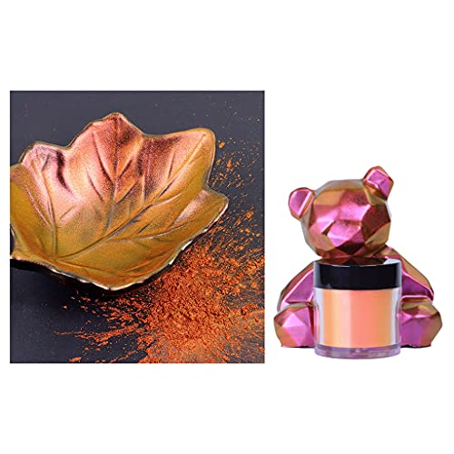 WLNEXT Chamäleon-Pulver, Perlpigmentpulver zum Bemalen, Mica-Pulver für Harz-Badekugeln, Körperbutter, 10 Farben WLNEXT Chamäleon-Pulver, Perlpigmentpulver zum Bemalen, Mica-Pulver für Harz-Badekugeln, Körperbutter, 10 Farben von WLNEXT
