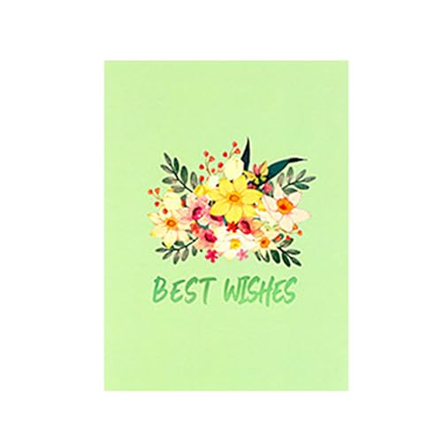 WLNEXT Grußkarte, 3D-Popup-Grußkarte mit bunten Blumen, faltbare Papier-Segen-Karte mit Umschlag, handgefertigtes Muttertagsgeschenk WLNEXT Grußkarte, 3D-Popup-Grußkarte mit bunten Blumen, faltbare Papier-Segen-Karte mit Umschlag, handgefertigtes Muttertagsgeschenk von WLNEXT