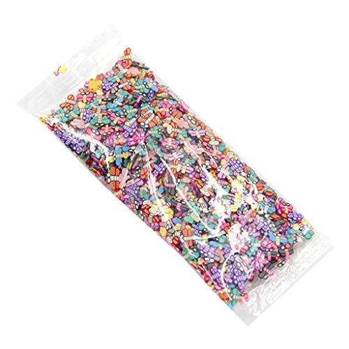 WLNEXT Harzfüllungen 1000 Stück/Packung Tonharzfüllungen 3D Winzige Mischformen Tier Liebe Herz Feder Krawatten Kuchen Sterne für Schmetterling Obst Blatt von WLNEXT