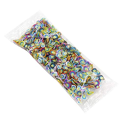 WLNEXT Harzfüllungen 1000 Stück/Packung Tonharzfüllungen 3D Winzige Mischformen Tier Liebe Herz Feder Krawatten Kuchen Sterne für Schmetterling Obst Blatt von WLNEXT