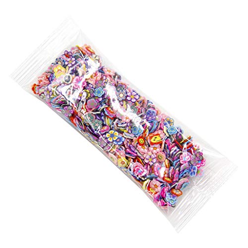 WLNEXT Harzfüllungen 1000 Stück/Packung Tonharzfüllungen 3D Winzige Mischformen Tier Liebe Herz Feder Krawatten Kuchen Sterne für Schmetterling Obst Blatt von WLNEXT